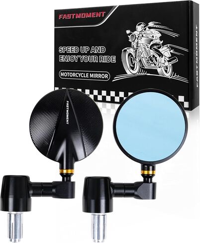 Bar End Mirrors for Motorcycles CNC Aluminum Alloy Motorcycle Mirrors for Handlebars Universal motorcycle bar end mirrors Fit for Most Motorcycle with 7/8" Handlebars in Saudi Arabia