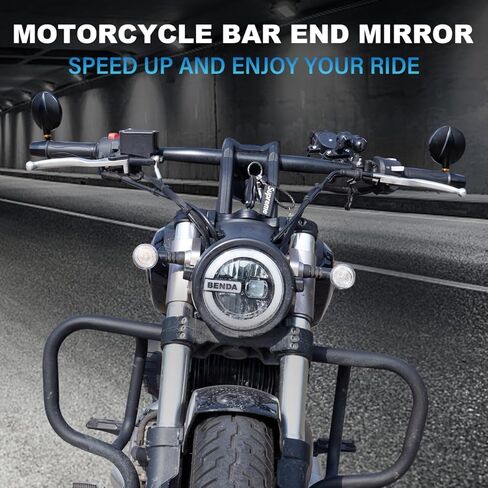 Bar End Mirrors for Motorcycles CNC Aluminum Alloy Motorcycle Mirrors for Handlebars Universal motorcycle bar end mirrors Fit for Most Motorcycle with 7/8" Handlebars in Saudi Arabia