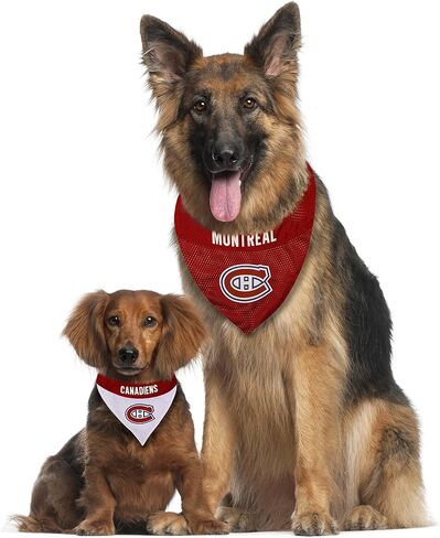 Pets First NHL Toronto Maple Leafs Reversible Bandana Size XX-Large for Dogs & Cats. 2 Sided Sports Bandana, Premium Embroidery Team Logo, Many NHL Teams Available in Kuwait