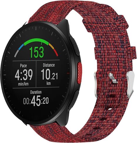 Compatible for Polar Smartwatch Band, 20mm, 22mm Quick Release Breathable Nylon Woven Fabric Replacement Accessory Strap Compatible with Polar Unite, Ignite, Ignite 2, Ignite 3, Pacer, Vantage V3, Grit X, Grit X Pro, Grit X2 Pro, Vantage M, M2 Smartwatch in Saudi Arabia