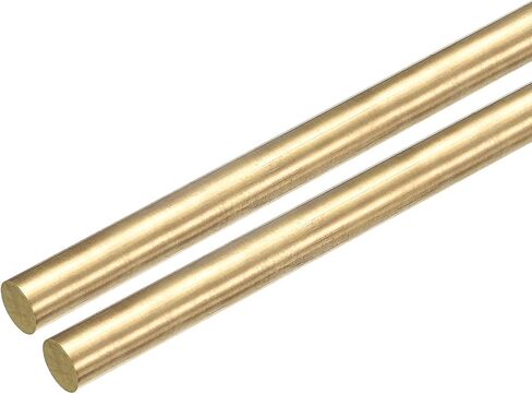 MECCANIXITY Brass Round Rods, 3/8 Inch Brass Solid Round Rod Lathe Bar Stock, 10mmx150mm Brass Rod for Drift Punches Various Shaft DIY Craft Model Plane Ship Cars, Pack of 1 in Saudi Arabia