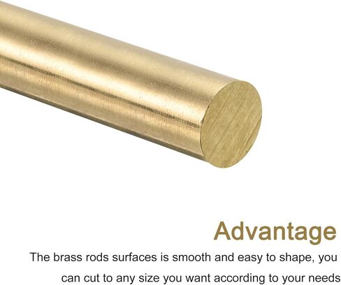 MECCANIXITY Brass Round Rods, 3/8 Inch Brass Solid Round Rod Lathe Bar Stock, 10mmx150mm Brass Rod for Drift Punches Various Shaft DIY Craft Model Plane Ship Cars, Pack of 1 in Saudi Arabia