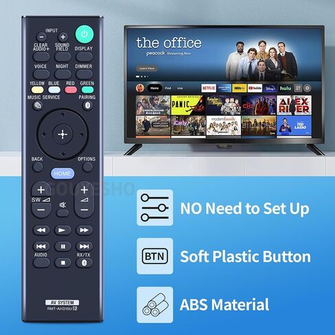 RMT-AH310U Replacement Remote Control Applicable for Sony Soundbar HT-CT800 HT-MT500 HT-ST5000 SA-CT800 SA-MT500 SA-ST5000 HTCT800 HTMT500 HTST5000 SACT800 SAMT500 SAST5000 in Saudi Arabia