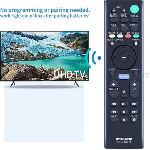 RMT-AH310U Replacement Remote Control Applicable for Sony Soundbar HT-CT800 HT-MT500 HT-ST5000 SA-CT800 SA-MT500 SA-ST5000 HTCT800 HTMT500 HTST5000 SACT800 SAMT500 SAST5000 in Saudi Arabia