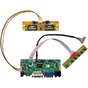 HDMI DVI VGA Audio Controlller Kit for 15" 1024x768 2Pin 4CCFL Backlight 20Pin LVDS LCD Screen LTM150XH LTA150B850F LQ150X1LW71N LQ150X1LW73