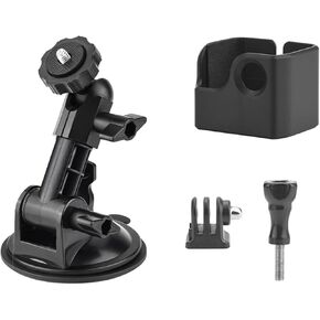 Suction Cup Car Mount Compatible for DJI OSMO Pocket 3 Action Camera Car Windshield Mount Window Vehicle Boat Camera Holder for OSMO Pocket 3 Accessories, Black