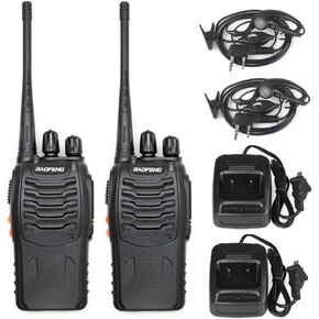 BAOFENG BF-888S Radio Handheld Two Way Radio UHF Portable Walkie Talkies for Adults, Hiking Biking Camping (2 Pack)
