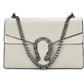 Crossbody Bag Purses for Women - Snake Printed Vegan Leather Clutch Purses with Chain Strap Small Satchel Bag