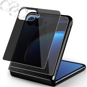 for Motorola Razr 40 Ultra (2023) [2 Pack] Privacy Screen Protecto rWith [2 Pack] Camera Lens Protector, Anti-Spy 9H Hardness Tempered Glass