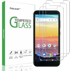 beukei (3 Pack) Compatible for ATT Calypso (U318AA) Screen Protector Tempered Glass, Touch Sensitive,Case Friendly, 9H Hardness