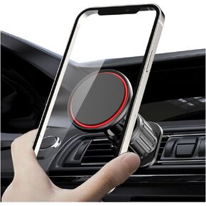 Magnetic Phone Holder Mount for Car, Adjustible Vehicle Air Vent Cellphone Mounter, 360° Rotation Auto Dashboard Smartphone Stand, Universal for SUV, Truck, RV and More