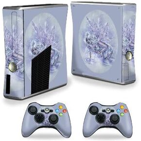 MightySkins Skin Compatible with Xbox 360 S Console - Ice Fairy | Protective, Durable, and Unique Vinyl Decal wrap Cover | Easy to Apply, Remove, and Change Styles | Made in The USA