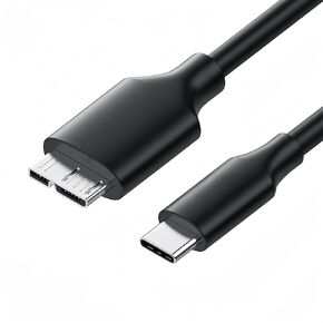 USB C to Micro B Hard Drive Cable for Toshiba Canvio, Seagate Backup Plus, WD My Passport, LaCie External Hard Drive, MacBook Pro, 3.3 Foot