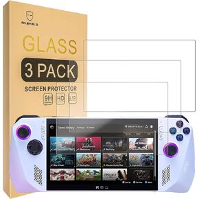 Mr.Shield [3-Pack] Screen Protector For ASUS Rog Ally [Upgrade Maximum Cover Screen Version] [Tempered Glass] [Japan Glass with 9H Hardness] Screen Protector