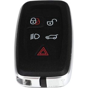 ECCPP Q0EWNTA2MA01 Q0EWNTA2MA 1-Pack Keyless Entry Remote Shell Car Key Fob Case Replacement for 2014-2015 Fit for Land Rover LR4 3.0L,2010-2013 Fit for Land Rover LR4 5.0L 5 Buttons