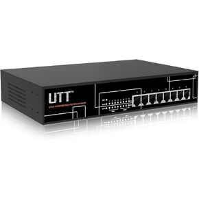UTT S1242GP 24 Ports Gigabit PoE Switch, with 24 Gigabit PoE Port + 2 Gigabit SFP Uplinks Ports, 250W Power. 802.3af/at for IP Camera, AP, IP Phone