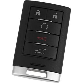 Keyless Entry Remote for Cadillac SRX ATS XTS 2010 2011 2012 2013 2014 315Mhz NBG009768T 5 Button Reusable | Control Replacement Car Key Fob 1 Pcs