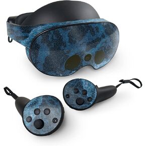 MightySkins Glossy Glitter Skin Compatible with Meta Quest Pro - Ocean Waves | Protective, Durable High-Gloss Glitter Finish | Easy to Apply, Remove, and Change Styles | Made in The USA