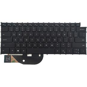 Replacement Backlit Keyboard for Dell XPS 15 9500 P91F 9510 9520,XPS 17 9700 P92F 9710,Precision 5550 5560 5750 5760 Series Laptop Black