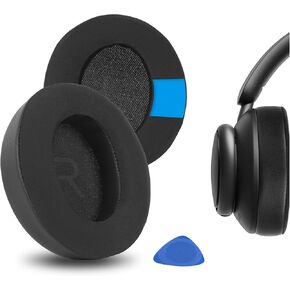 Geekria Sport Cooling-Gel Replacement Ear Pads for Anker Soundcore Life Q45, Space Q45 Headphones Ear Cushions, Headset Earpads, Ear Cups Cover Repair Parts (Black)
