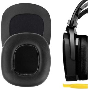 وسائد أذن بديلة من Geekria QuickFit لجهاز Razer Tiamat 2.2، Tiamat 7.1 وسائد أذن لسماعات الرأس، وسادات أذن لسماعات الرأس، أجزاء إصلاح غطاء أكواب الأذن غير مناسبة Tiamat 7.1 v2