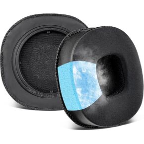 SOULWIT Cooling-Gel Replacement Ear Pads Cushions for Marshall MID ANC Active Noise Cancelling On-Ear Wireless Bluetooth Headphone, Earpads with Noise Isolation Foam