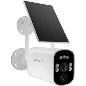 Solar Home Security Camera System with 10CH 10" LCD Monitor NVR, 4MP 2PCS Bullet Solar Camera Wireless Outdoor, Solar-Powered Camera CCTV System, Motion Record(500G HDD)