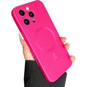 حافظة مغناطيسية لهاتف iPhone 16 Pro Max للنساء، تصميم لامع فاخر ناعم لامع مع واقي عدسة، متوافق مع حافظة Magsafe لهاتف iPhone 16 Pro Max 6.9 بوصة - ذهبي شامبانيا in Kuwait