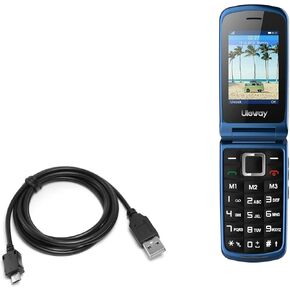 BoxWave Cable Compatible with Uleway 3G Senior Flip Phone - DirectSync Cable, Durable Charge and Sync Cable for Uleway 3G Senior Flip Phone, Uleway W550, W340D | Uleway 3G Senior Flip Phone