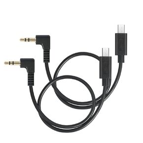 2Pack 1FT USB Micro 15pin to Right Angle 3.5mm timecode Cable;Camera timecode Cable for Sony FX3 FX-30 A7M3 A7M4 A7S2 A7S3