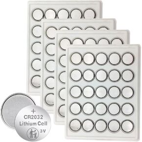 100 Count CR 2032 3V Coin & Button Cell Lithium Batteries CR2032