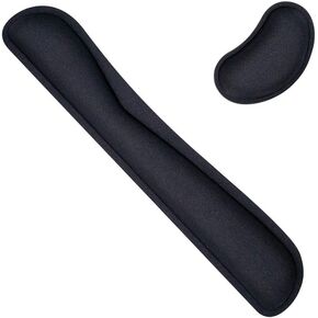 Keyboard Wrist Rest and Mouse Wrist Rest Combo, Made of Memory Foam, Fibre and Rubber.for Typing or Gaming at Home or Office
