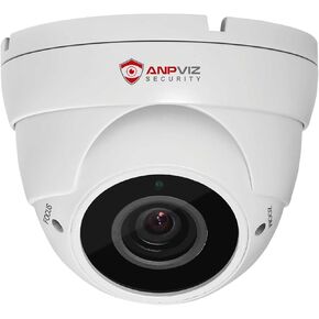 Anpviz 5MP Analog CCTV Camera, HD 4-in-1(TVI/AHD/CVI/CVBS), 4X Manual Focus/Zoom Analog Camera 2.8-12mm Varifocal Lens, IR LEDs Dome Turret Security Camera, ONLY Compatible with 5MP/3K/8MP DVR (Grey)