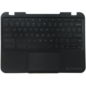 for Lenovo Chromebook N22 Laptop Black Upper Case Palmrest Keyboard Touchpad Assembly Replacement Part 37NL6TC0090 5CB0L02103