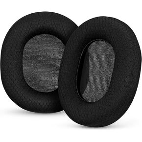 Replacement Ear Pads for SteelSeries Arctis 1, Arctis 3, Arctis 5, Arctis 7, Arctis 9X, Arctis Pro & Arctis Prime Headset Headphone Earpads, Memory Foam & PU Leather (Black)