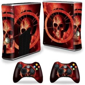 MightySkins Skin Compatible with Xbox 360 S Console - Blood Ring | Protective, Durable, and Unique Vinyl Decal wrap Cover | Easy to Apply, Remove, and Change Styles | Made in The USA