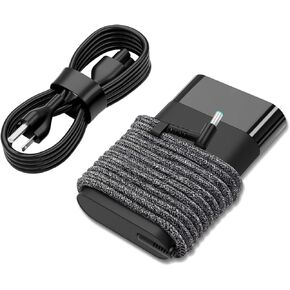 New Slim 19.5V 65W Laptop Charger Replacement for HP Spectre x360 15t-ap000 13-4193nr 15-ap001nx, ProBook 450 650 640 G2 G3 G4 G5 G6, Envy Spectre Pavilion X360 Blue Tip Power Cord AC Adapter