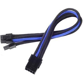 Silverstone Tek Sleeved Extension Power Supply Cable with 1 x 4 Pin to 4 x SATA Connectors (PP07-BTSBG)