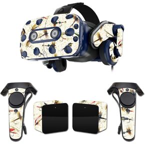MightySkins Skin Compatible with HTC Vive Pro VR Headset - Fishing Flies | Protective, Durable, and Unique Vinyl Decal wrap Cover | Easy to Apply, Remove, and Change Styles | Made in The USA