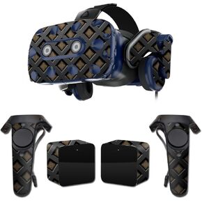MightySkins Skin Compatible with HTC Vive Pro VR Headset - Black Wall | Protective, Durable, and Unique Vinyl Decal wrap Cover | Easy to Apply, Remove, and Change Styles | Made in The USA