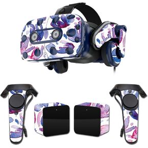 MightySkins Skin Compatible with HTC Vive Pro VR Headset - Blue Petals | Protective, Durable, and Unique Vinyl Decal wrap Cover | Easy to Apply, Remove, and Change Styles | Made in The USA