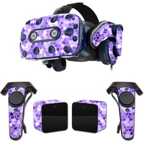 MightySkins Skin Compatible with HTC Vive Pro VR Headset - Stained Glass | Protective, Durable, and Unique Vinyl Decal wrap Cover | Easy to Apply, Remove, and Change Styles | Made in The USA