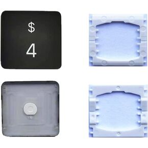 Replacement Individual Number 4 Keycap and Hinges are Applicable for MacBook Pro 13/15inch Model A1706 A1707 A1708 Keyboard to Replace The 4 Key Cap and Hinge