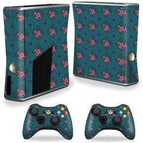 MightySkins Skin Compatible with Xbox 360 S Console - Botanical Butterflies | Protective, Durable, and Unique Vinyl Decal wrap Cover | Easy to Apply, Remove, and Change Styles | Made in The USA