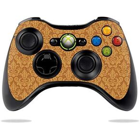 MightySkins Skin Compatible with Microsoft Xbox 360 Controller - Gold Damask | Protective, Durable, and Unique Vinyl Decal wrap Cover | Easy to Apply, Remove, and Change Styles | Made in The USA