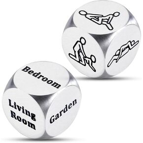 2 PCS Date Night Dice Fun Couple Gift Ideas Husband Wife Women Men Wedding Anniversary Him Her Boyfriend Girlfriend Food Decision Dice Valentines Birthday Christmas Stocking Stuffers for Women Men in Saudi Arabia