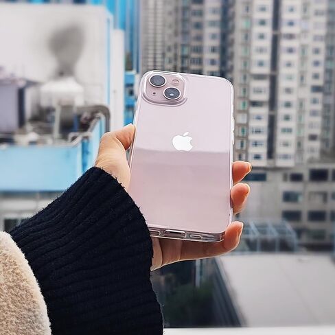 JJGoo Compatible with iPhone 13 Mini Case Clear Soft Transparent Shockproof Protective Slim Thin Bumper Phone Cover for iPhone 13 Mini - 5.4 inch in Kuwait