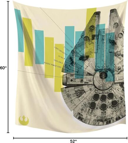 RoomMates RMK4086TAP Darth Vader Wall Tapestry, Gray, Blue, red, Black in Kuwait