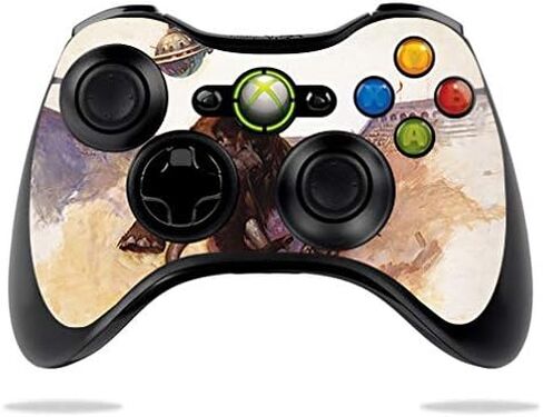 غلاف MightySkins متوافق مع وحدة تحكم Microsoft Xbox 360 - Mammoth Battle | غطاء ملتف واقٍ ومتين وفريد ​​من نوعه من الفينيل | سهل التطبيق والإزالة وتغيير الأنماط | صنع في الولايات المتحدة الأمريكية in Saudi Arabia