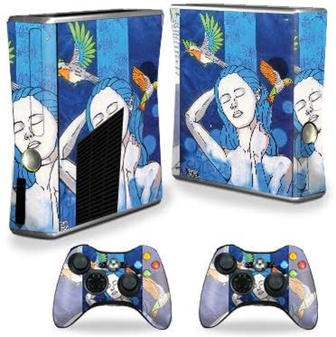 MightySkins Skin Compatible with Xbox 360 S Console - Face Tiles | Protective, Durable, and Unique Vinyl Decal wrap Cover | Easy to Apply, Remove, and Change Styles | Made in The USA in Saudi Arabia